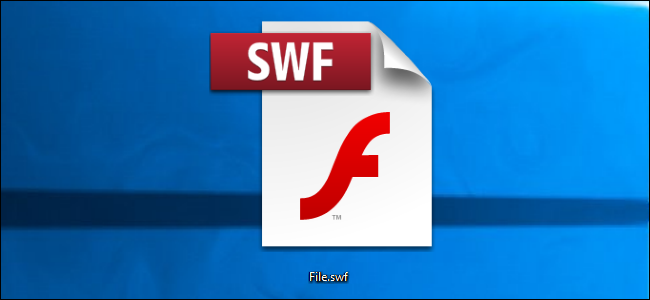 Windowsデスクトップ上のSWFファイル