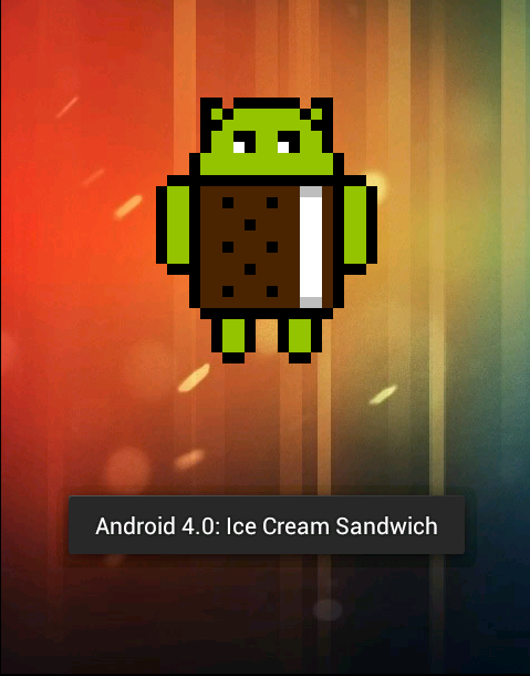 Android आइसक्रीम सैंडविच ईस्टर अंडे