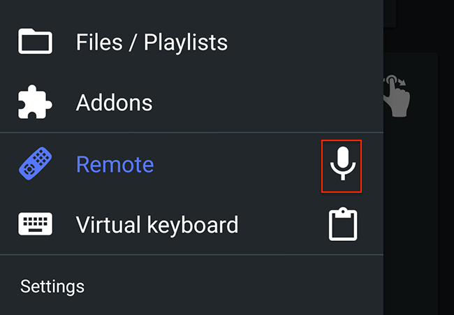 Kodi-yatse-audio-knappen