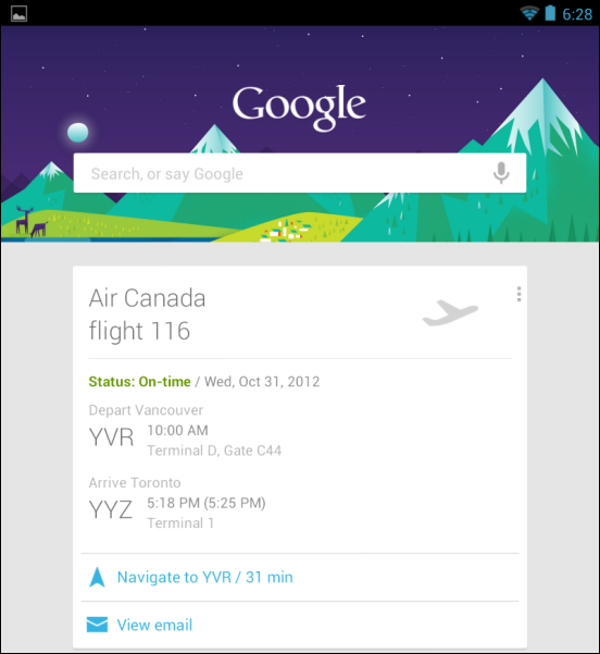 google-nu-flight-kort