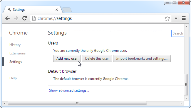 add-chrome-user