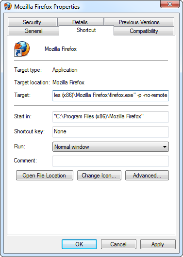 Firefox-no-ระยะไกล