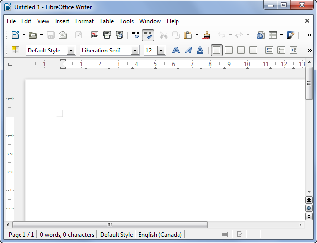 LibreOffice เขียน