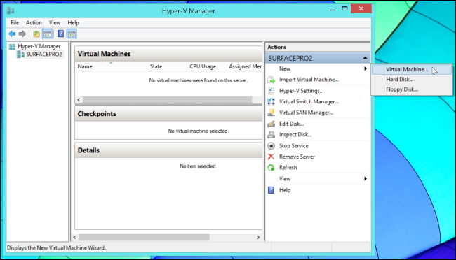 Luo uusi-virtual-machine-in-Hyper-V-manager