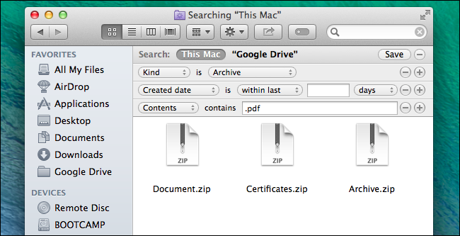 ใช้ขั้นสูง-ค้นหาคุณสมบัติ-on-Mac-os-x-Mavericks