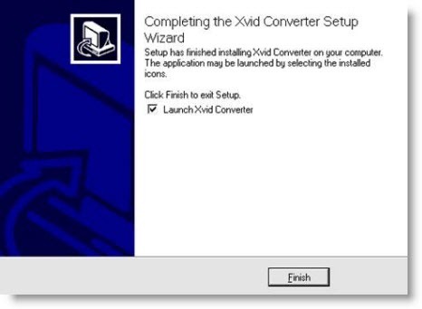 xvid converter setup wizard lancering