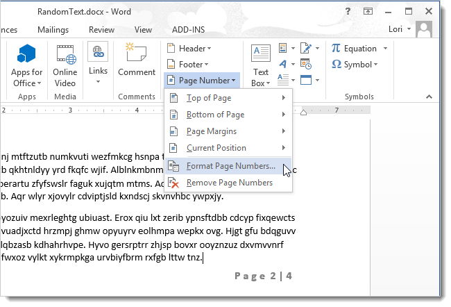 08_selecting_format_page_numbers