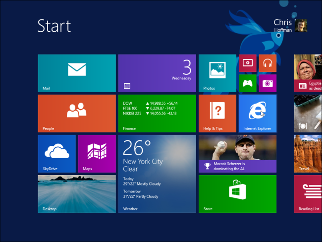 Windows-8.1-Startbildschirm
