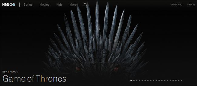 HBO Go ลงชื่อเข้าใช้เพื่อดู Game of Thrones