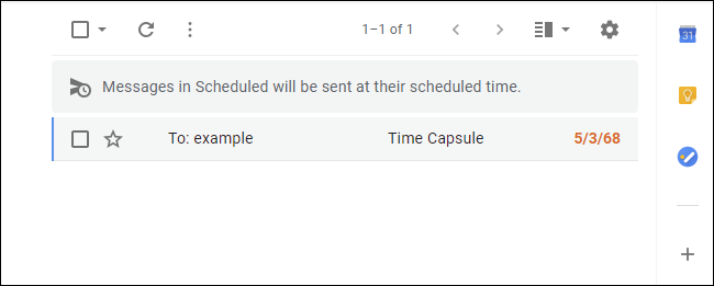 Λίστα προγραμματισμένων μηνυμάτων ηλεκτρονικού ταχυδρομείου στο Gmail στο Google Chrome