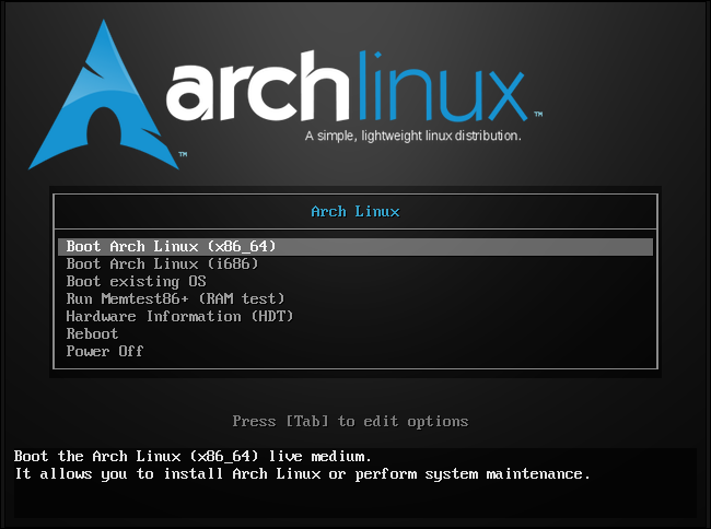 arco-linux-boot-installazione