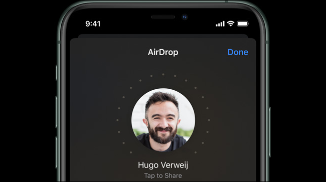 AirDrop auf einem iPhone 11 Pro.