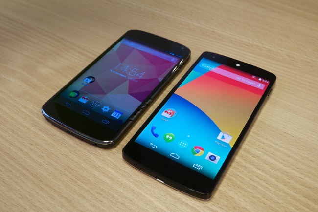 nexus 4 กับ nexus 5