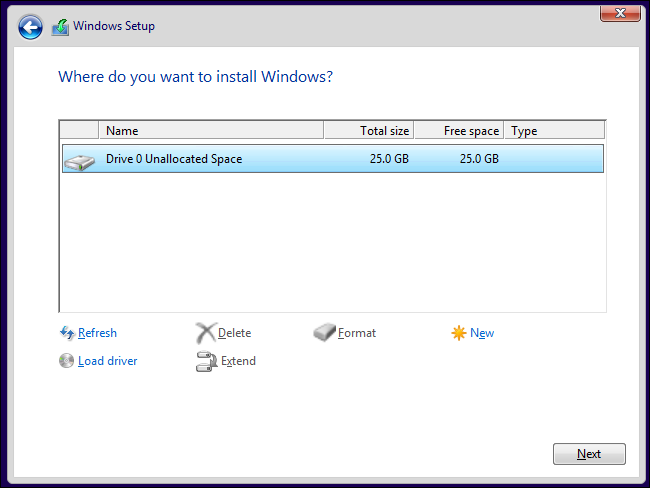 windows-8.1-installer-partitioning-unlolocated-space