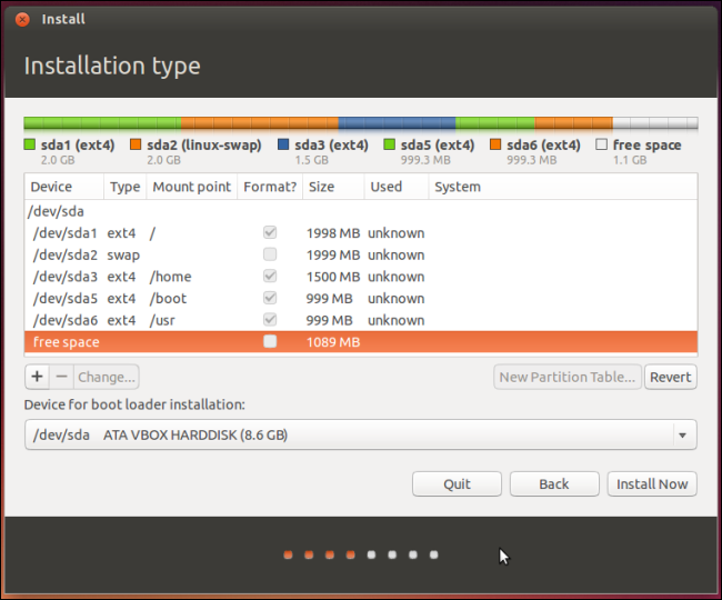 Ubuntu-разделянето-монтажник