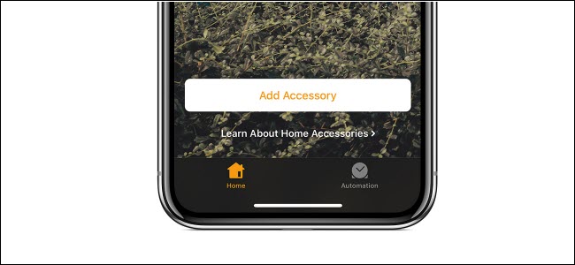 "Lisää lisälaite" -painike Apple HomeKit -sovelluksessa.