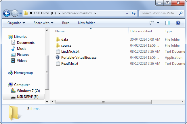 udtrække portable- VirtualBox-til-USB-drev