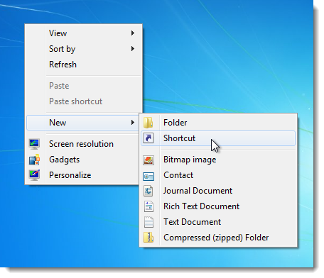 02_selecting_new_shortcut