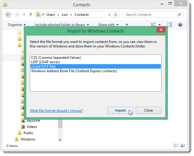 02_selecting_vcard_file_as_type