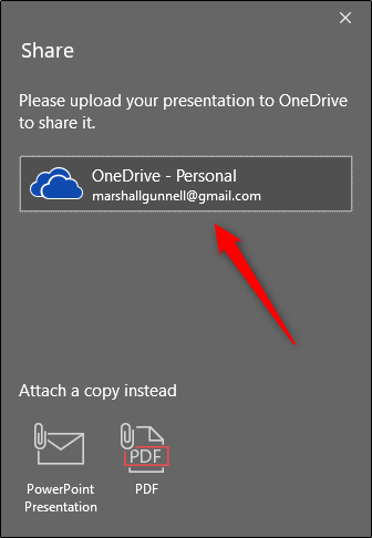 แชร์ไปยัง OneDrive